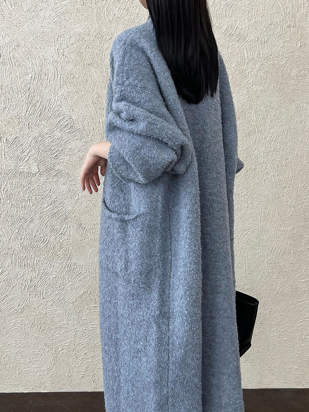 Loose Soft Cashmare Long Knitted Cardigan
