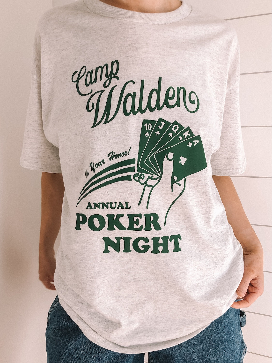 camp walden poker night tee - adult