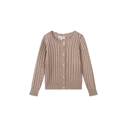Oatmeal Girls Cardigan