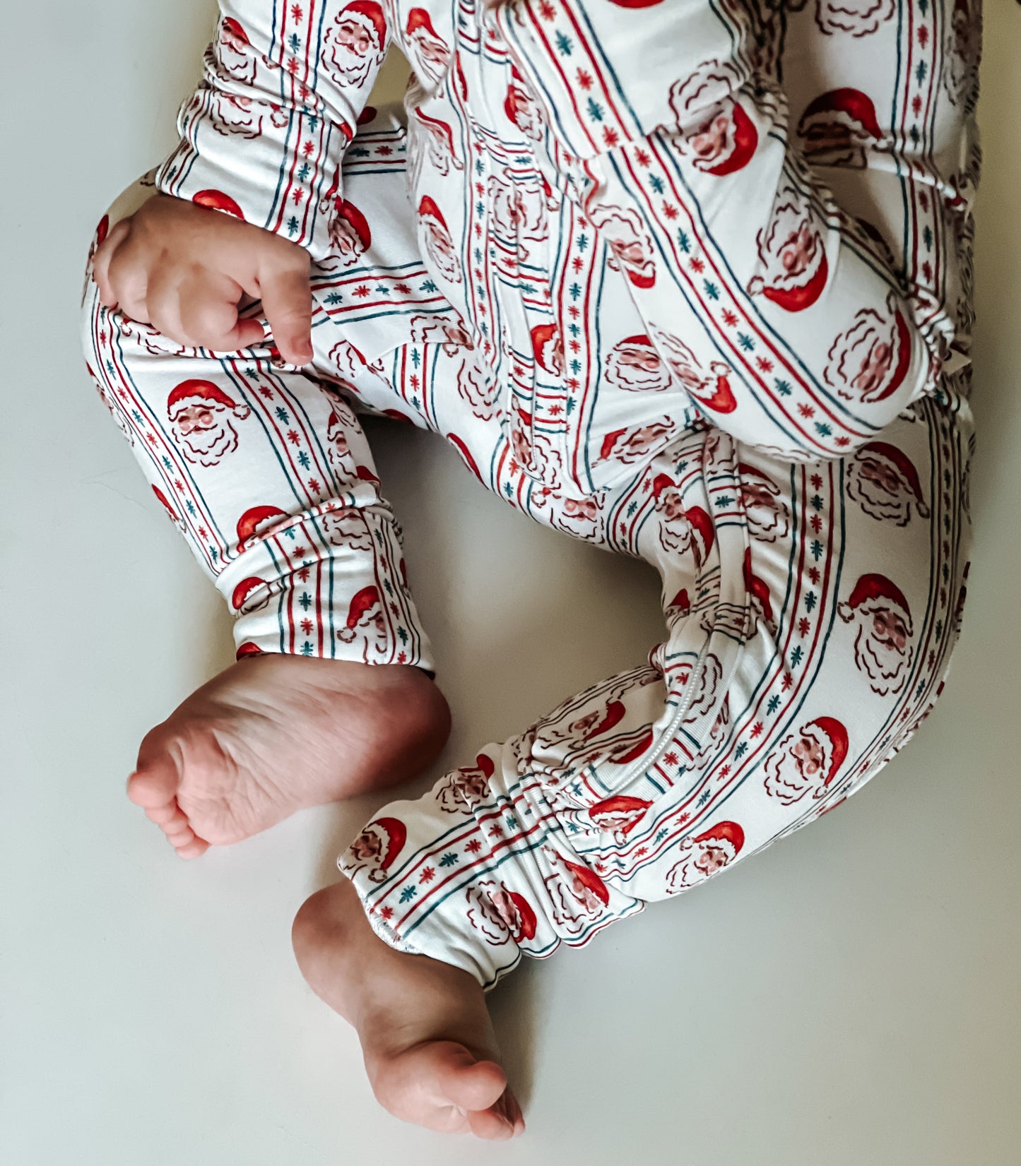 Vintage Santa Bamboo Christmas Pajamas - Zippy