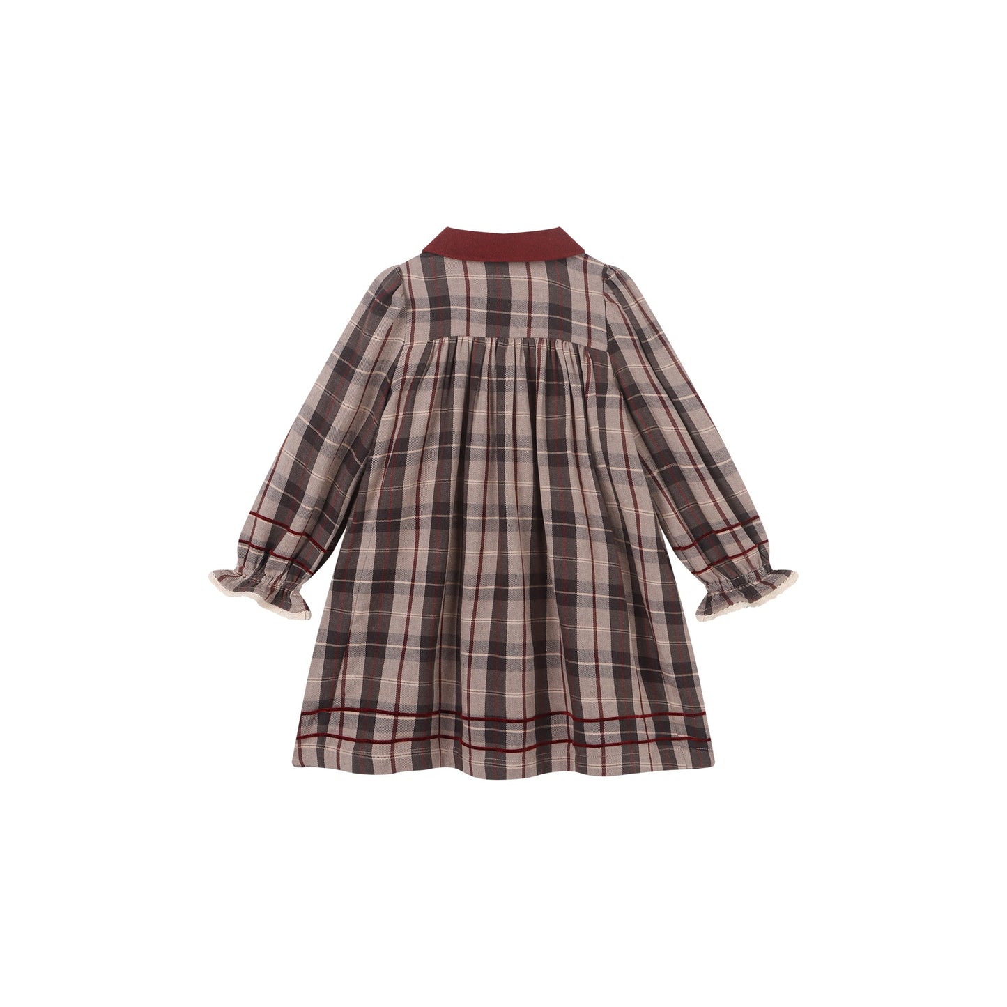 Pearl Grey Plaid Dress