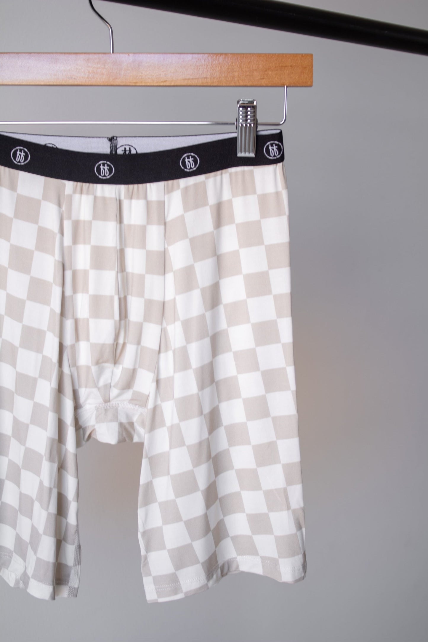 Men's Bamboo Boxers (3 Pack) | Checkerboard & Faded Brown Checkerboard