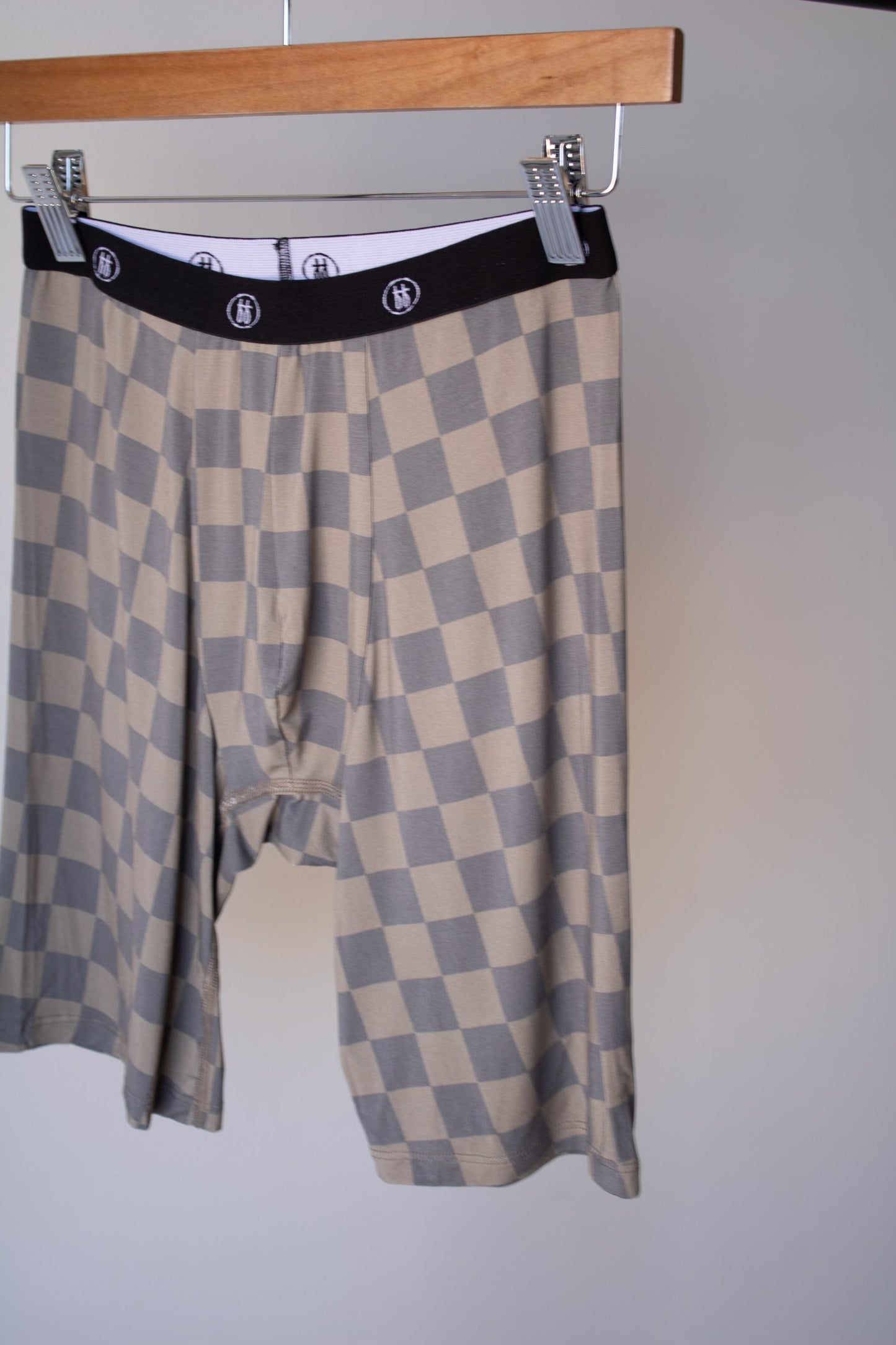 Men's Bamboo Boxers (3 Pack) | Checkerboard & Faded Brown Checkerboard