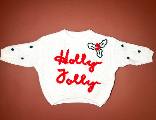 Holly Jolly Christmas Sweater for baby