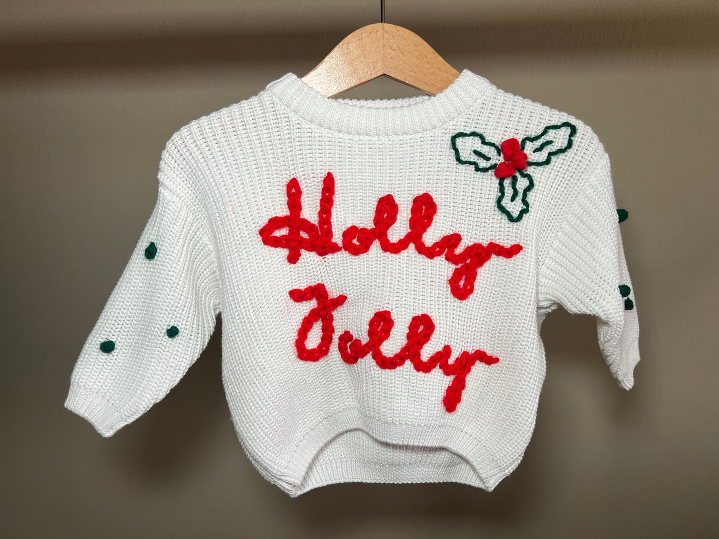 Holly Jolly Christmas Sweater for baby