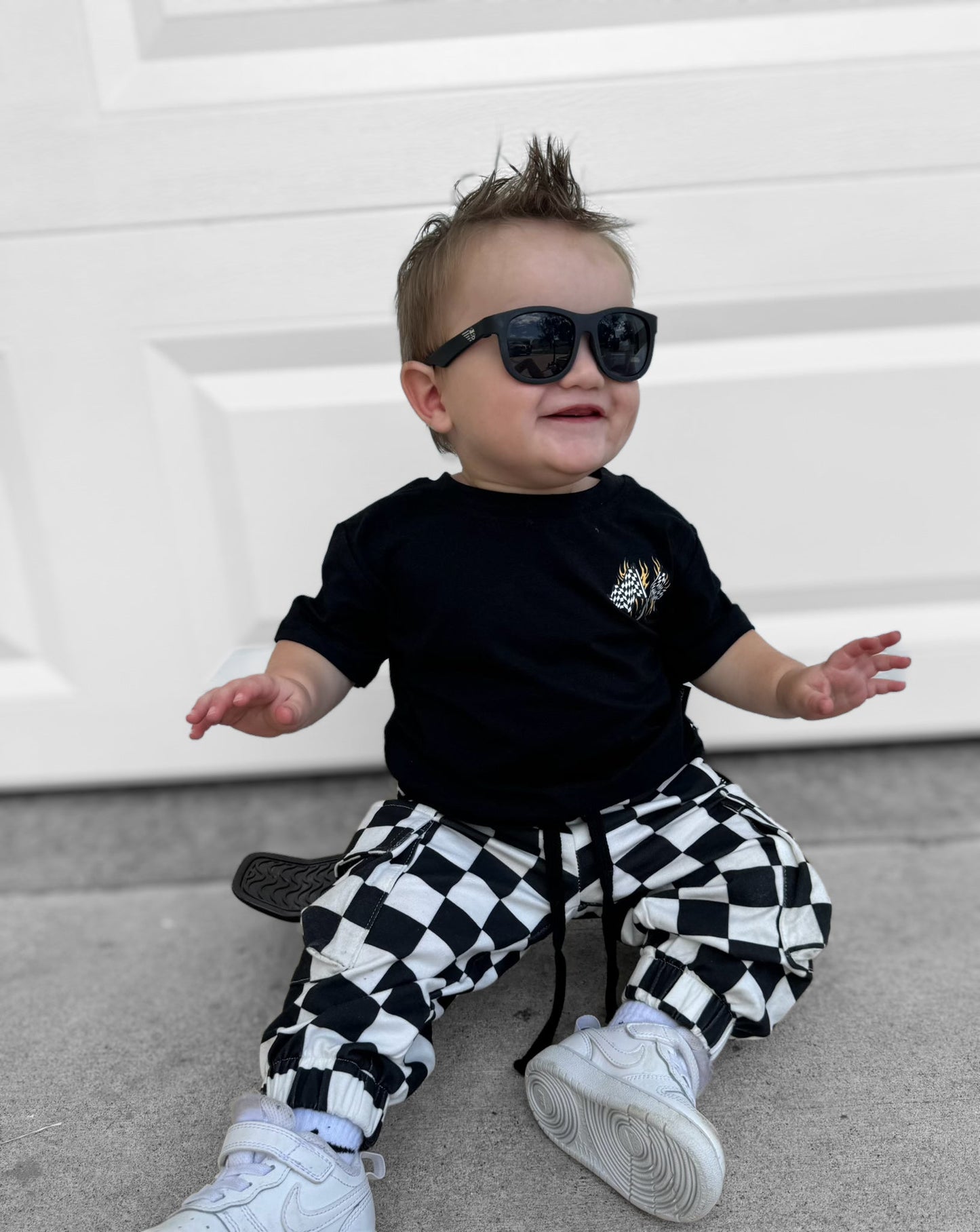 CHECKERED CHASER • BAMBOO TEE