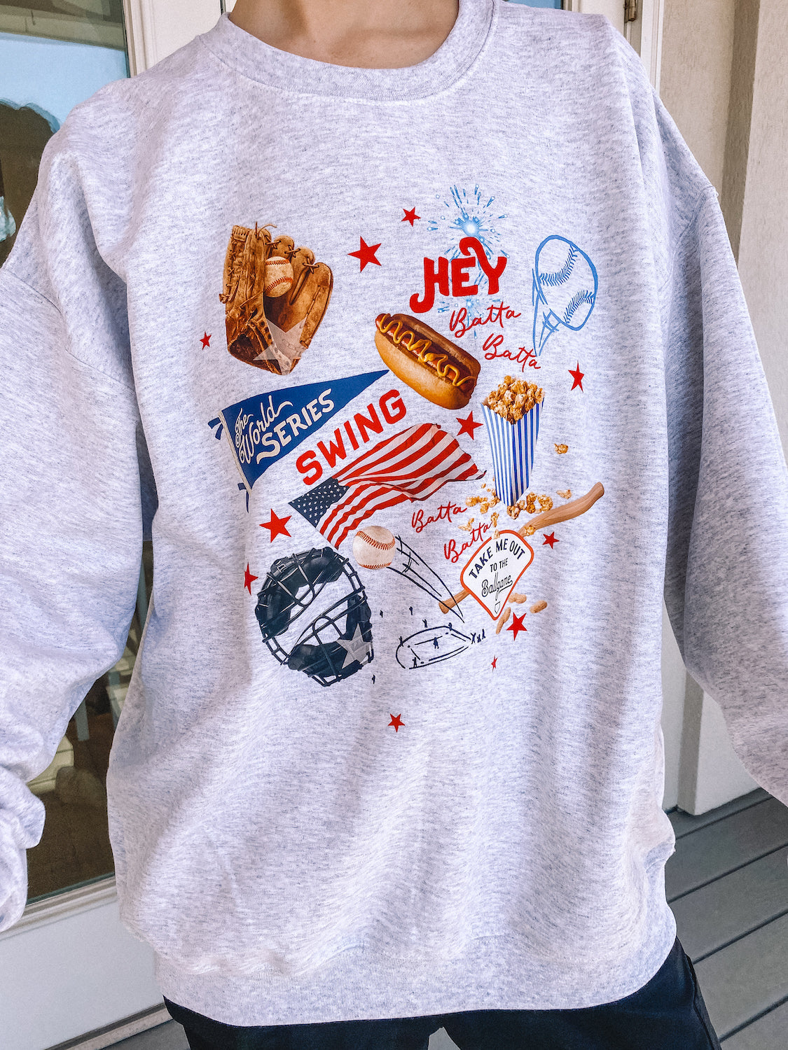 baseball days crewneck - adult