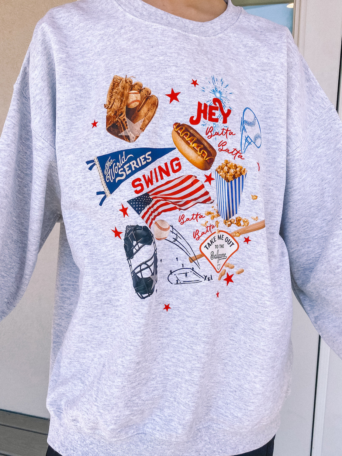 baseball days crewneck - adult