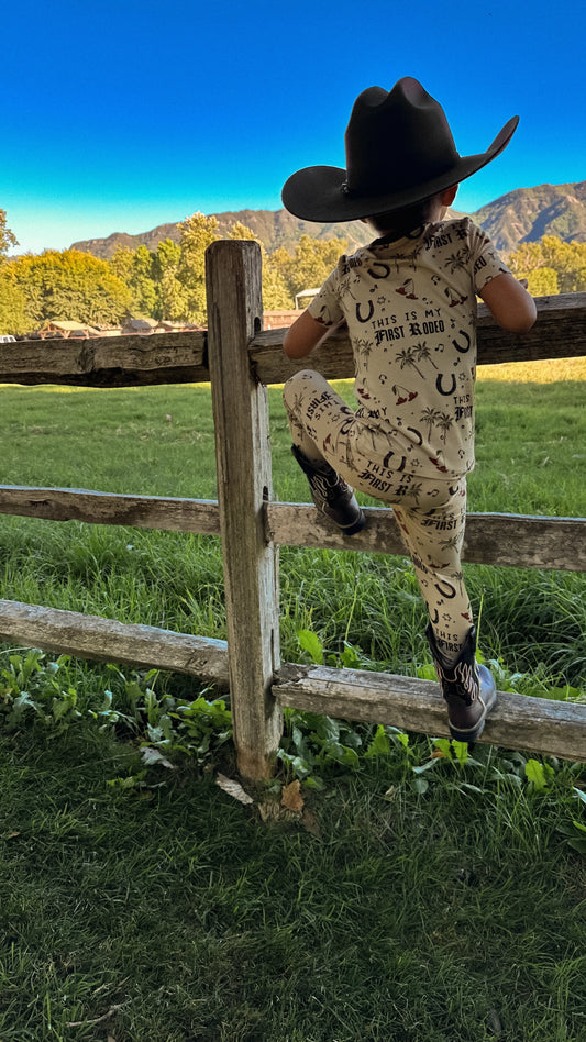 This Is My First Rodeo Kid's Bamboo Set