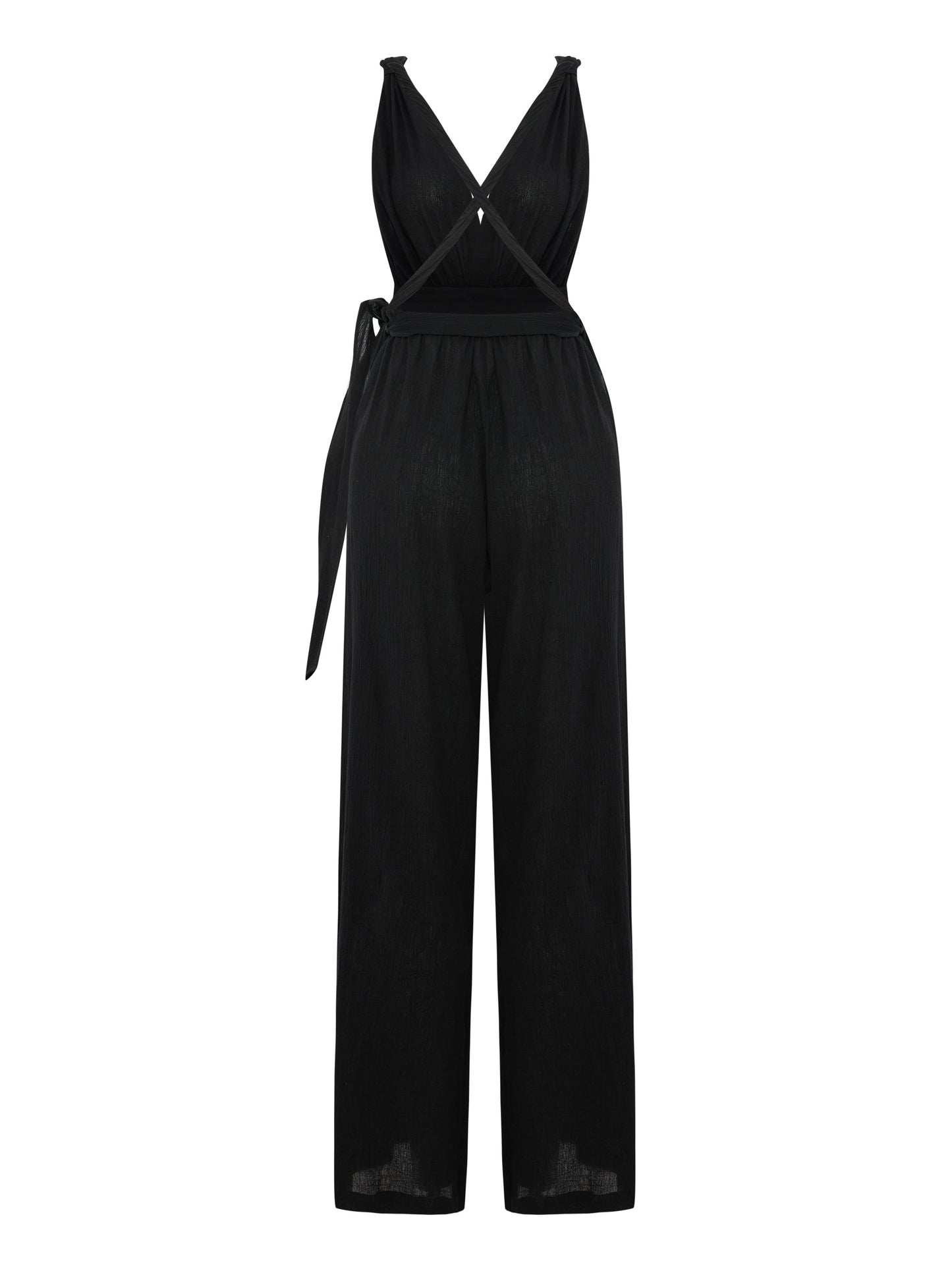 Wrap Your Way Jumpsuit - Black