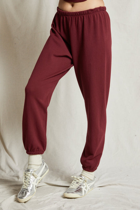 The Johnny Sweatpant Cranberry