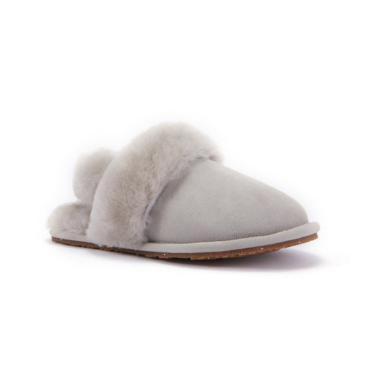 KIDS SLINGBACK MULE ICE GRAY (SHEARLING)