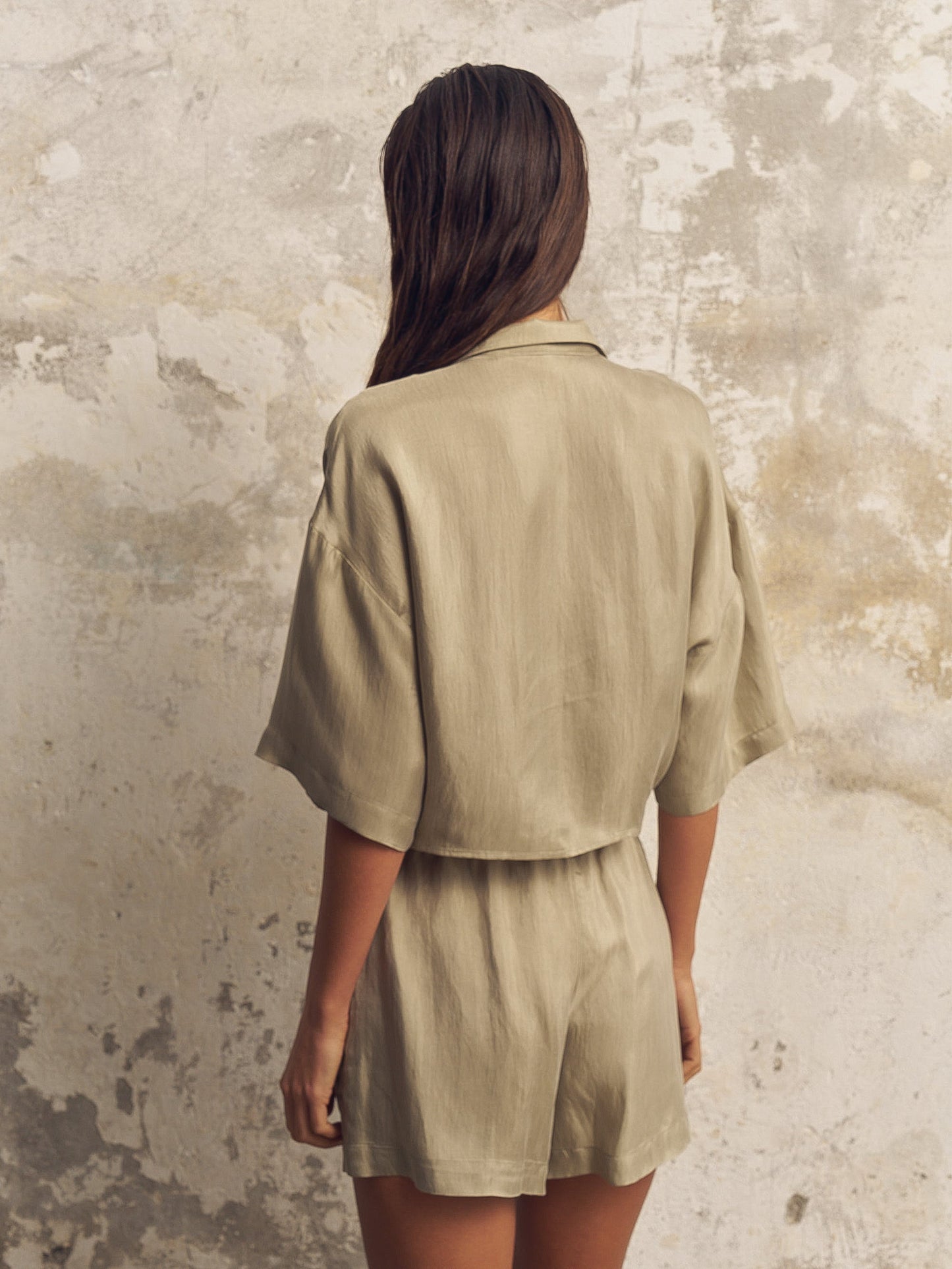 Lucid Tie Shirt - Khaki Green