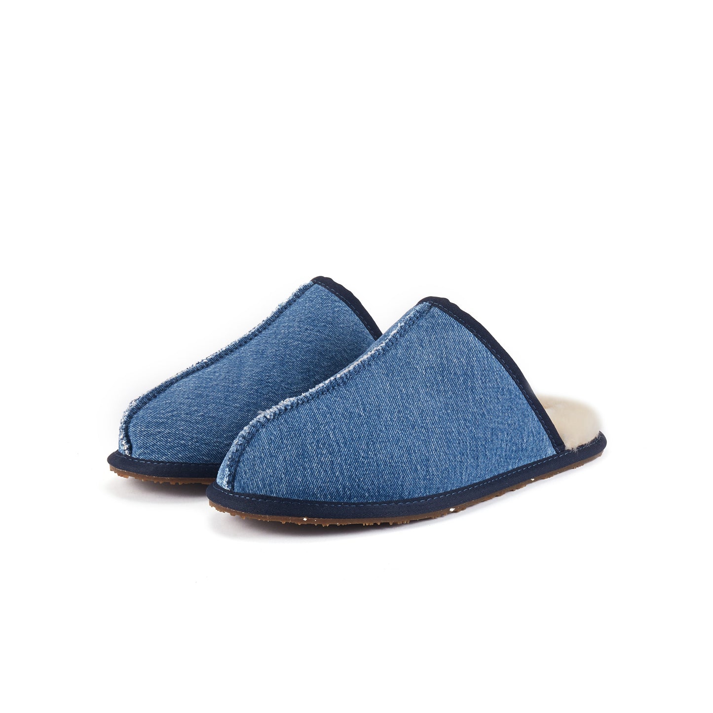 MENS CLOSED MULE DENIM