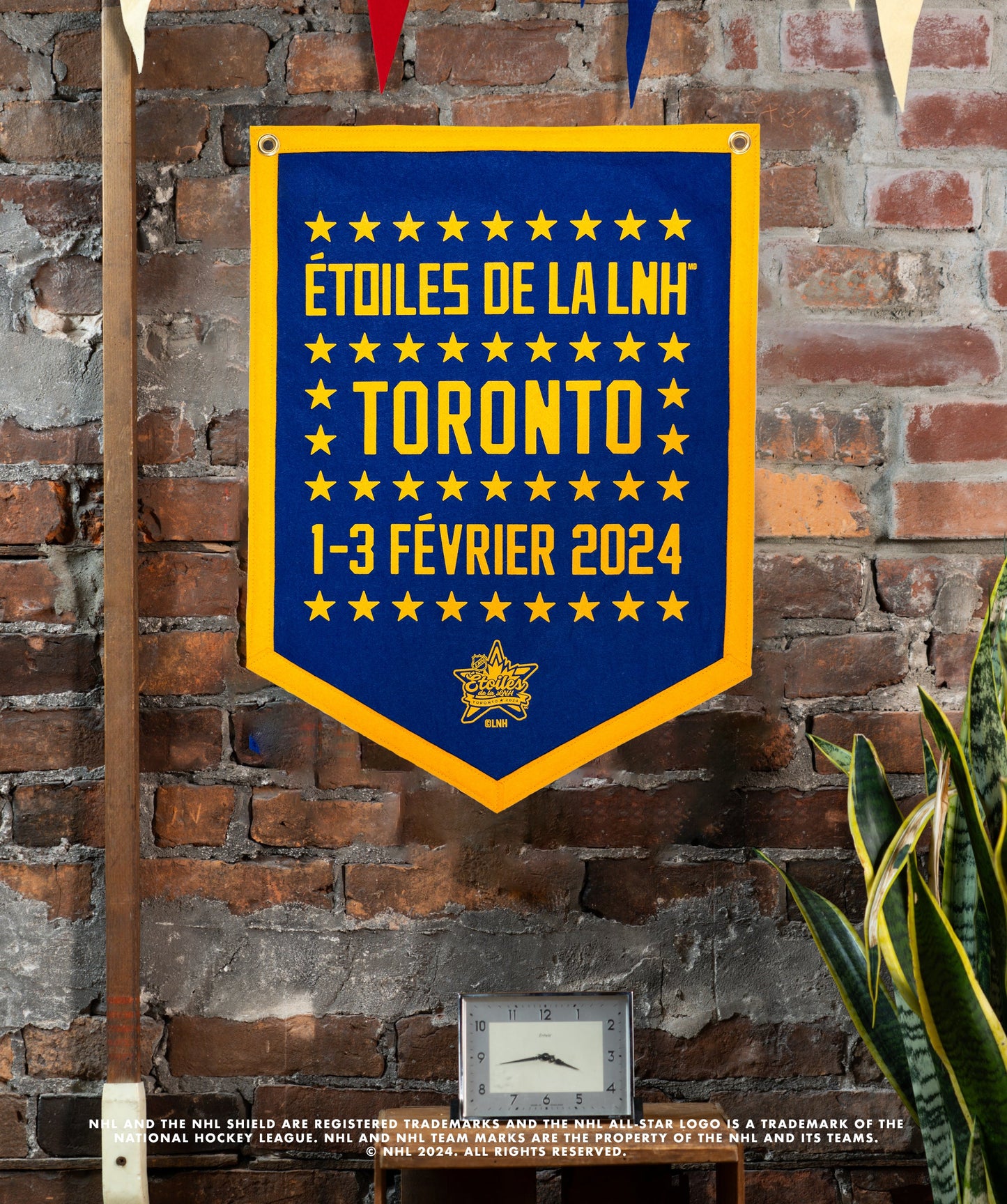 2024 NHL® All-Star French Camp Flag • NHL x Oxford Pennant