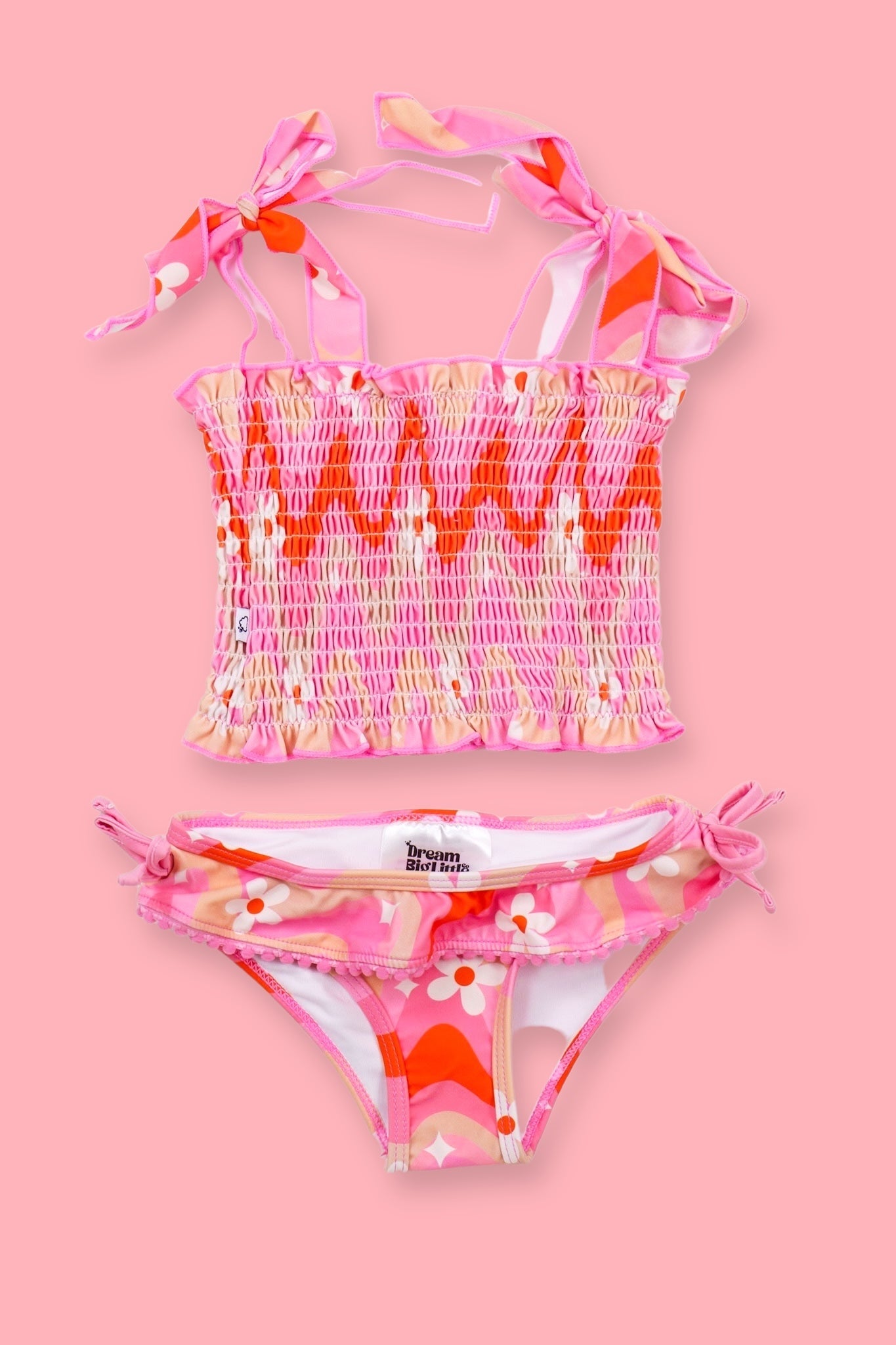 GROOVY FLORAL DREAM TANKINI TWO PIECE SWIM SUIT