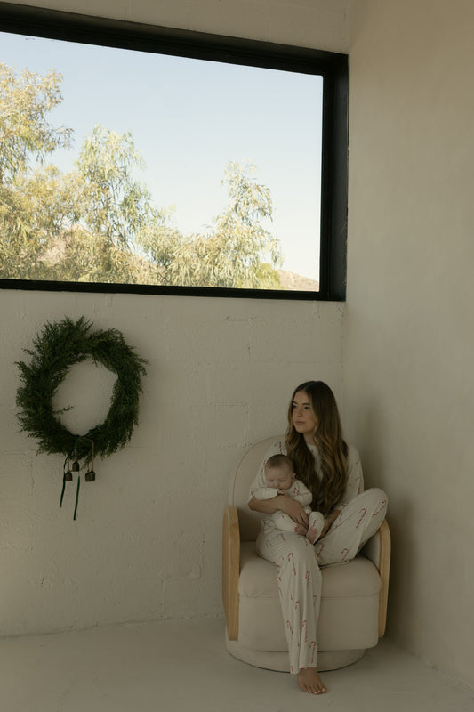 Women's Boxy Tee Lounge Set | Candy Cane