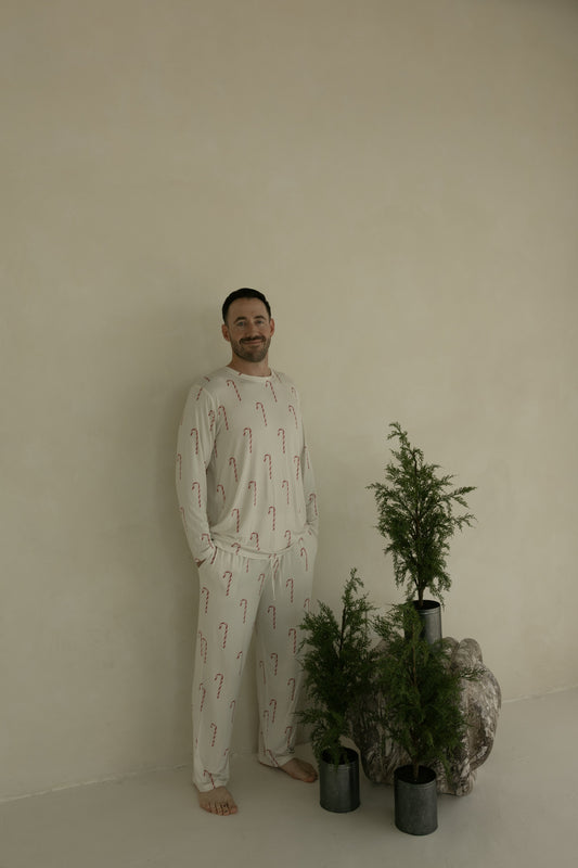 Men's Bamboo Pajamas | Candy Cane