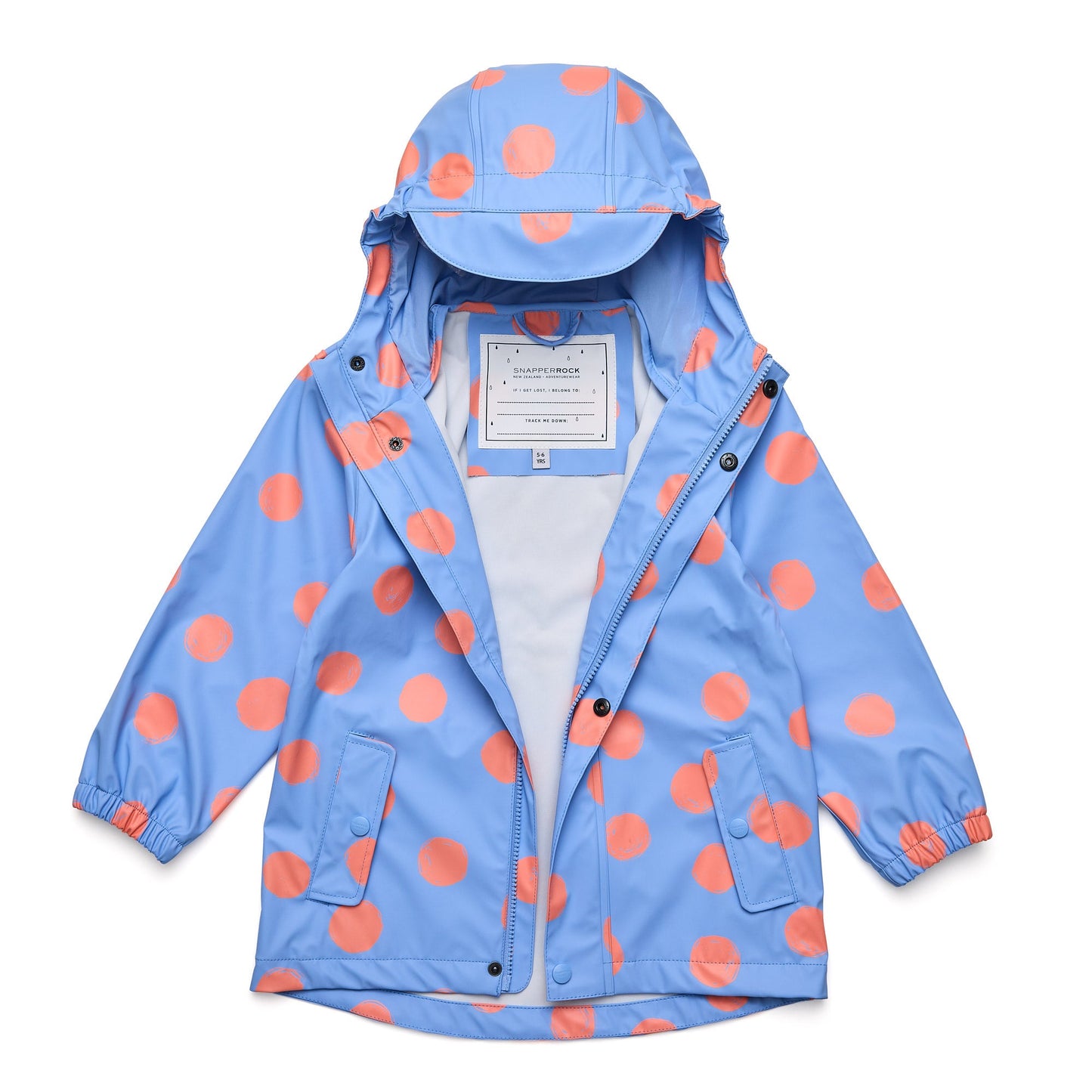 Cornflower Dot Recycled Unlined Raincoat