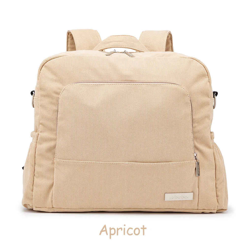 Corduroy Diaper Stroller Bag