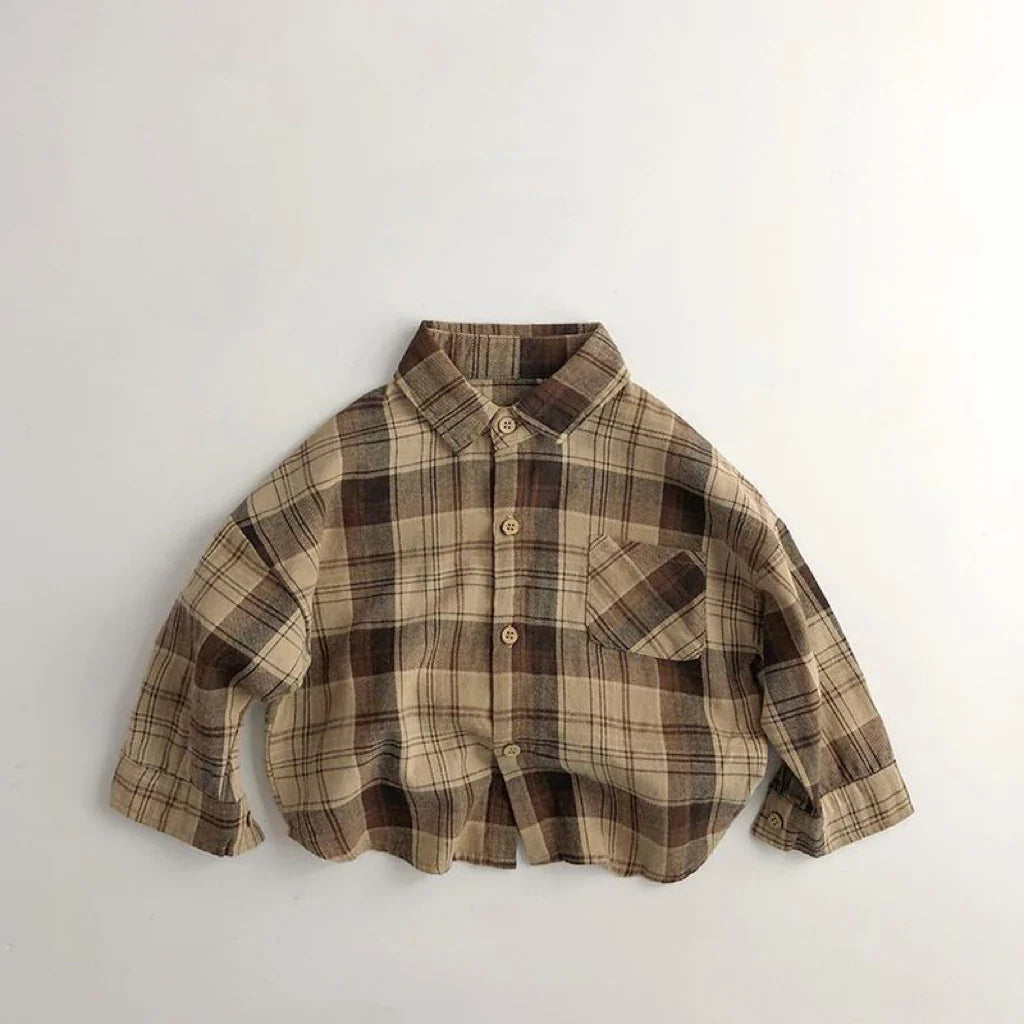 Boys Fall Plaid Shirt