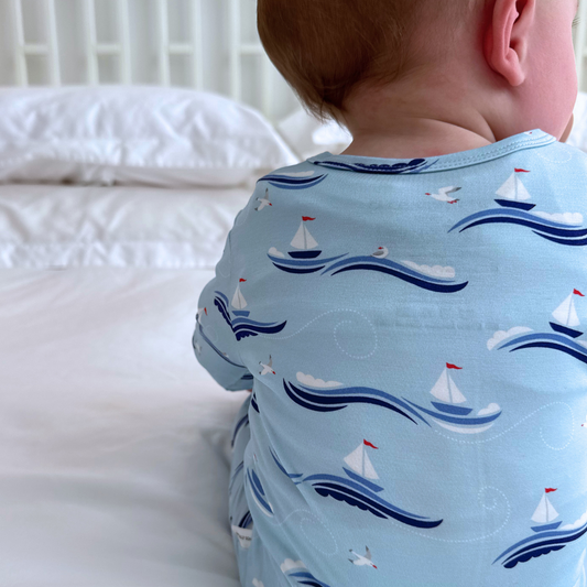 Cape Cod Sailboat Zippered Romper