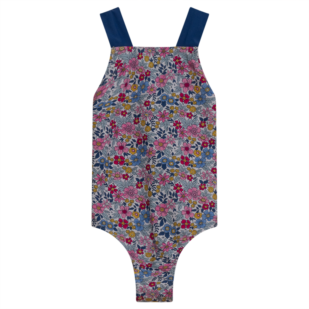 Vintage Floral Print Swimsuit
