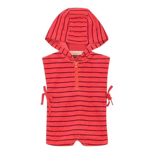 Stripped Terry Romper