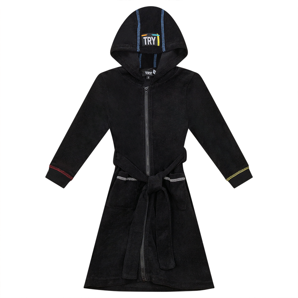 Multi Color Stitched Terry Robe