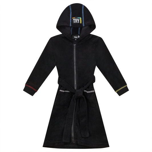 Multi Color Stitched Terry Robe