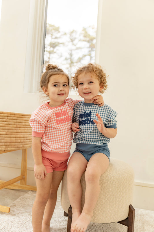 Checkered Mini Bestie Shorts