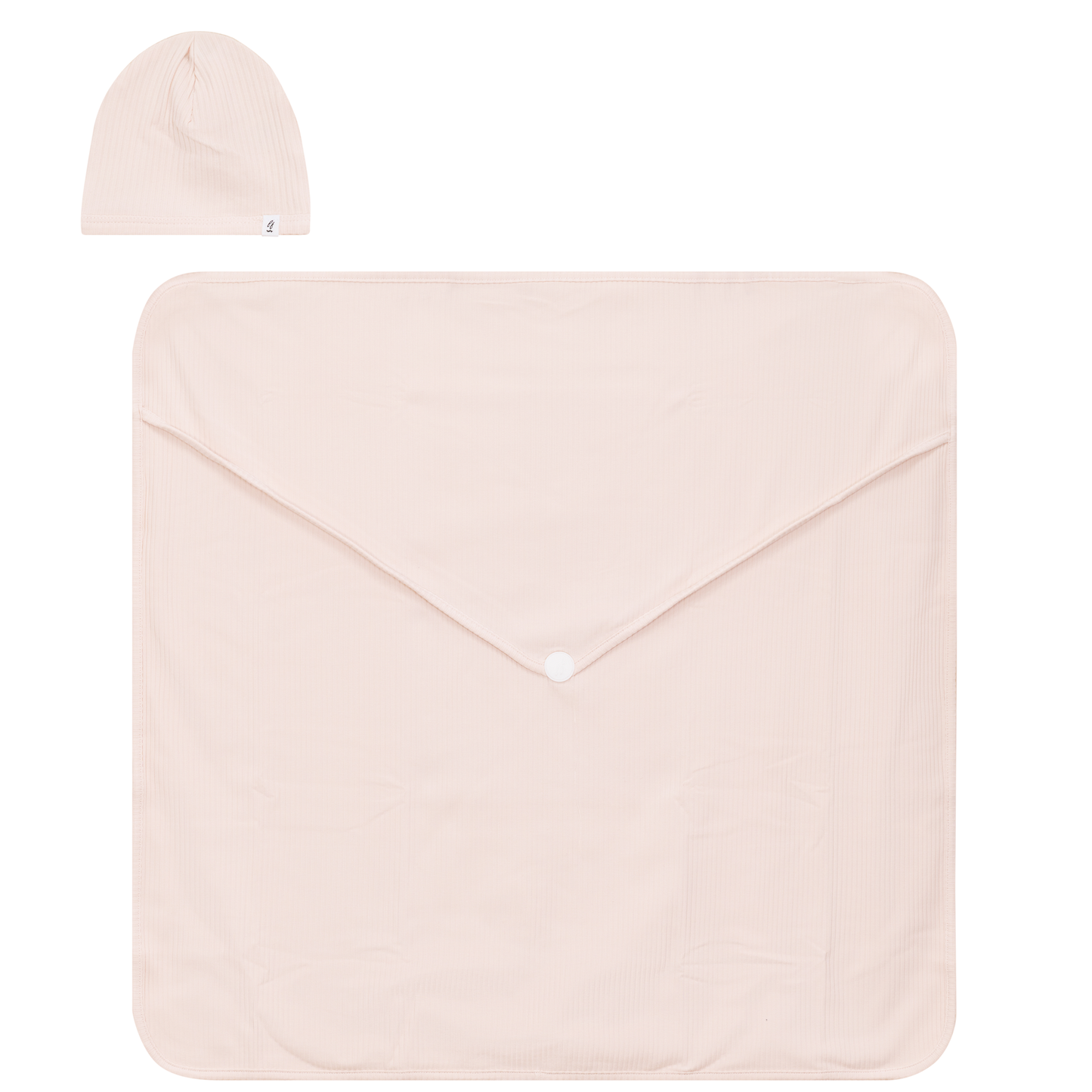Ribbed Blanket and Hat Set