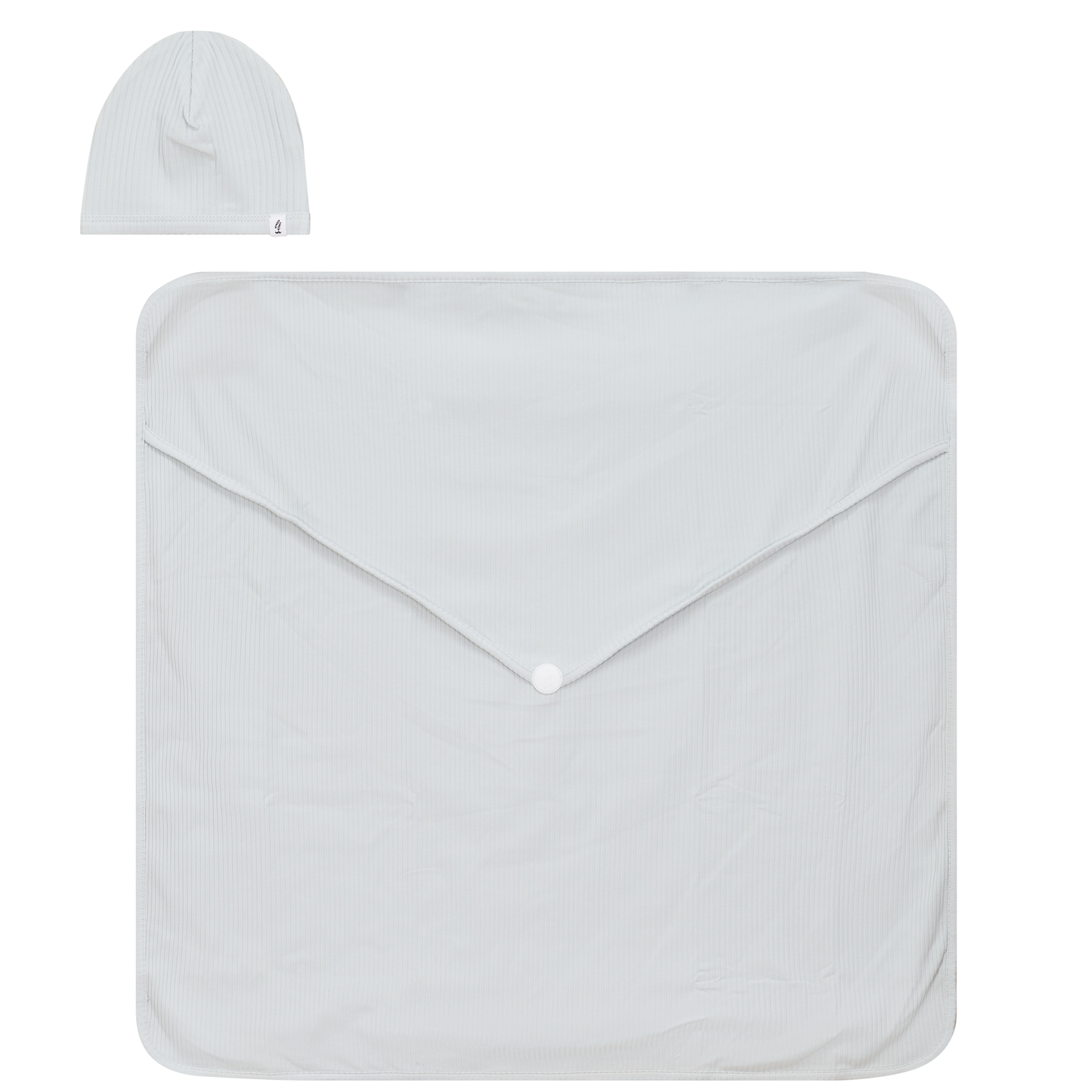 Ribbed Blanket and Hat Set