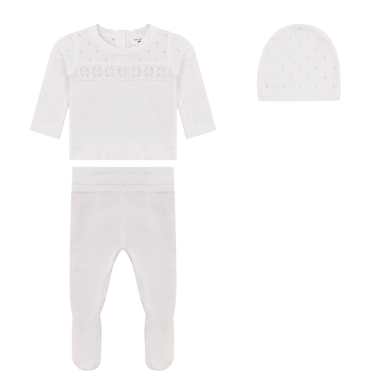 Knit Lace Texture 3Pc Set