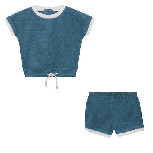 Textured Terry Short Set