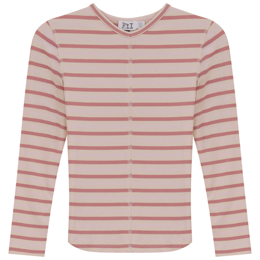 Striped Vneck Tshirt