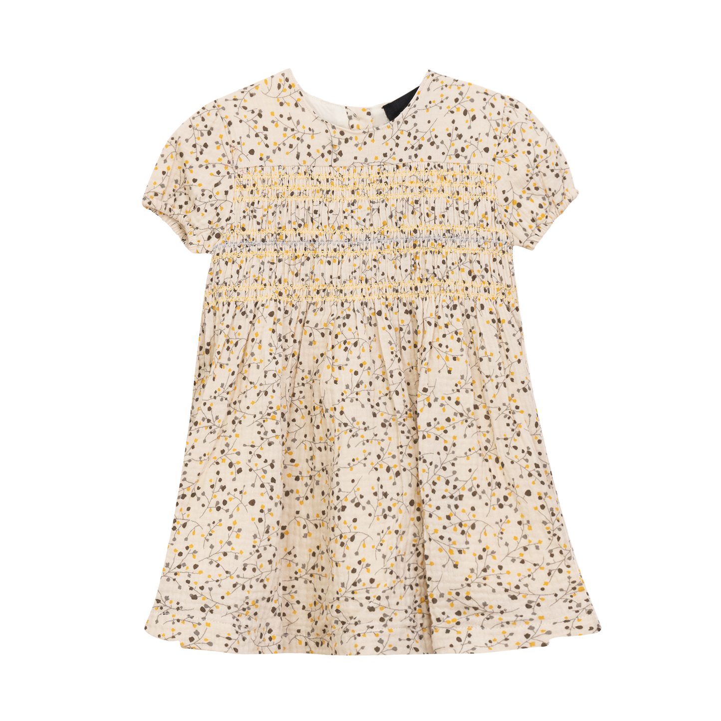 Crinkle Woven Flower Print Dress