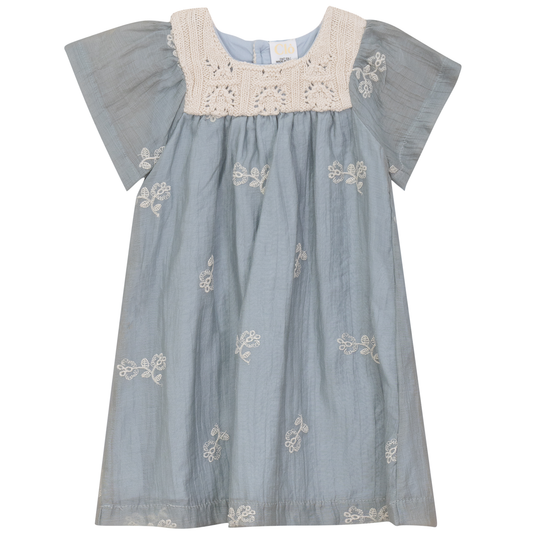Flower Embroidered Dress