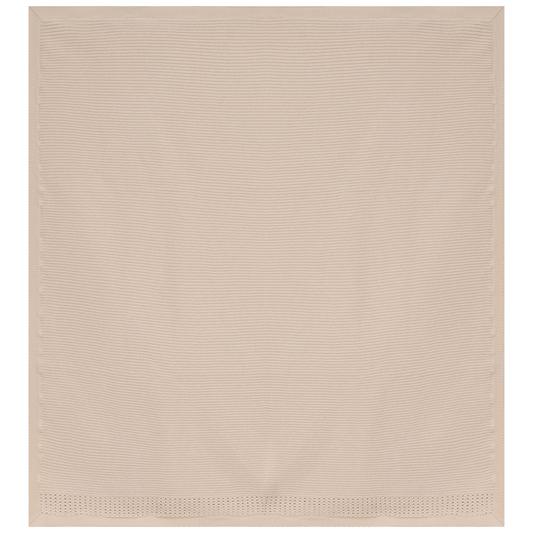 Holed Rib Knit Blanket