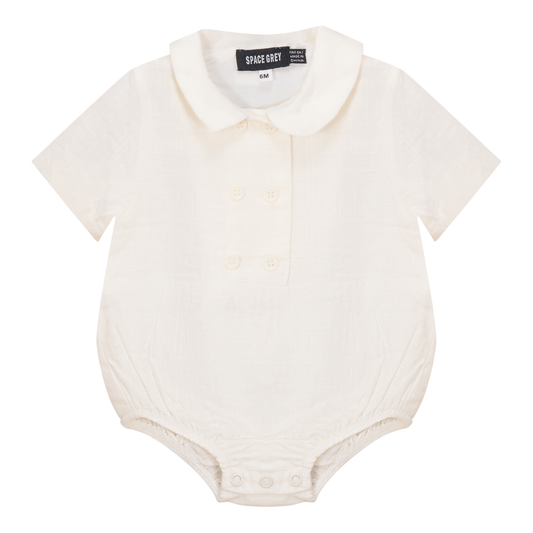 Woven Buttoned Romper
