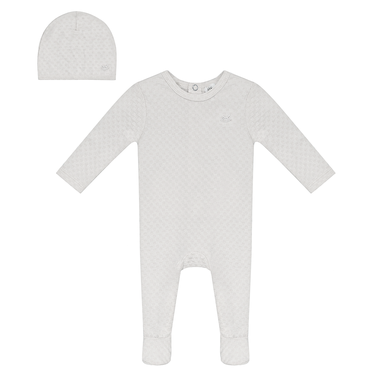 Checkered Onesie with Hat