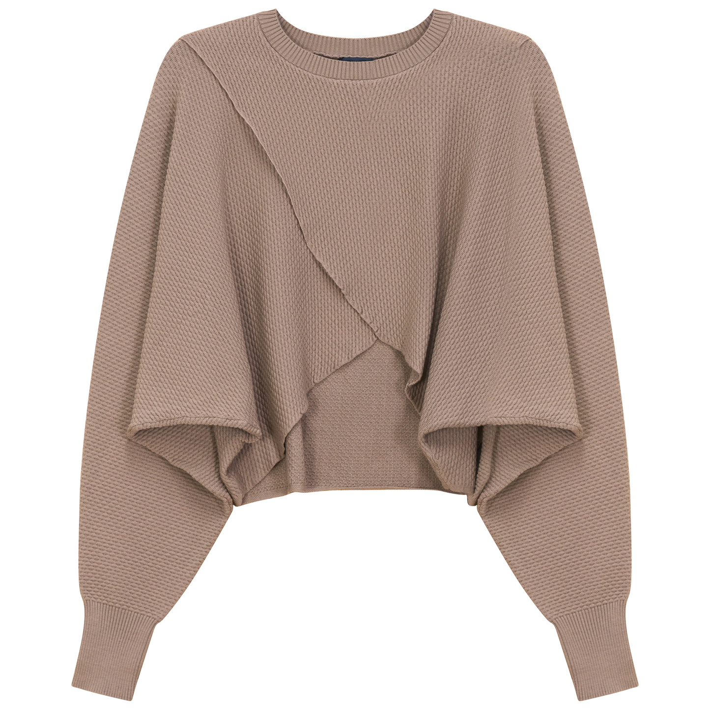Cropped Wrap Sweater