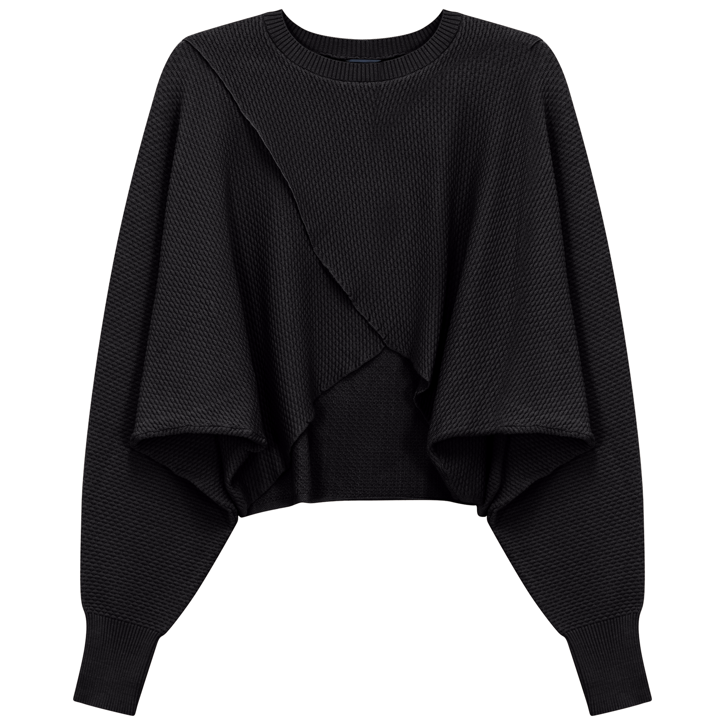 Cropped Wrap Sweater