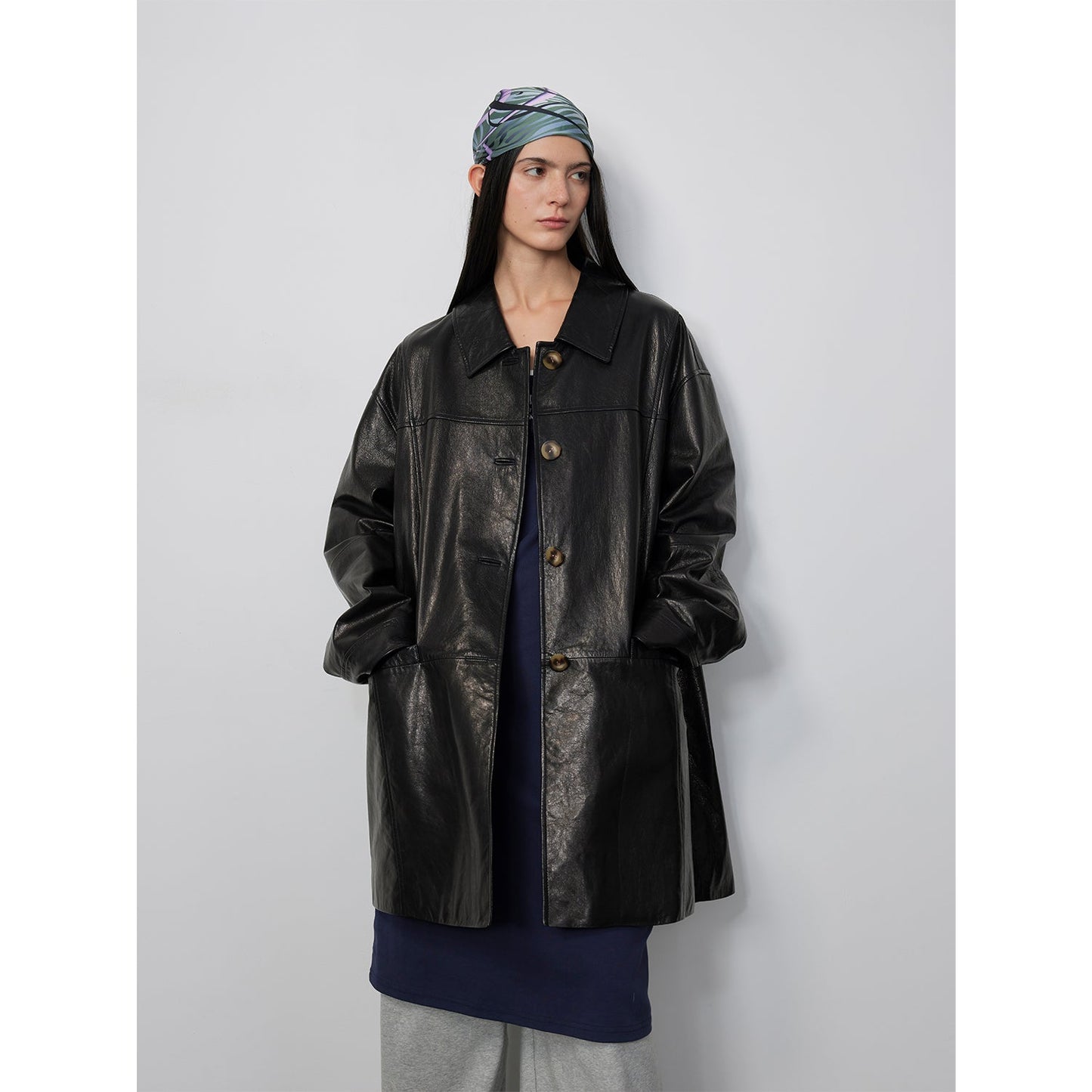 Waxed Goat Leather Jacket