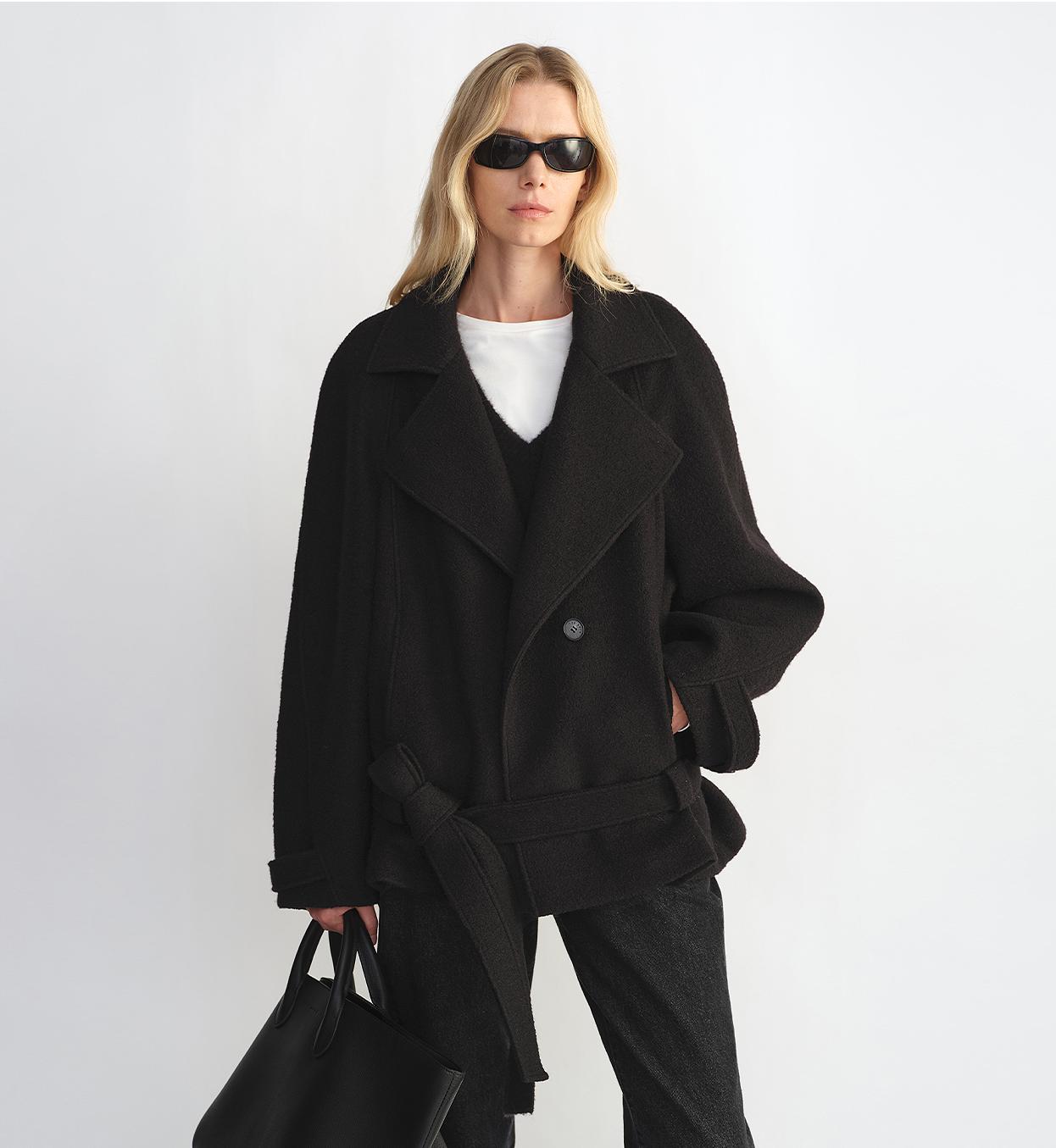 Warm Cocoon Wool Coat