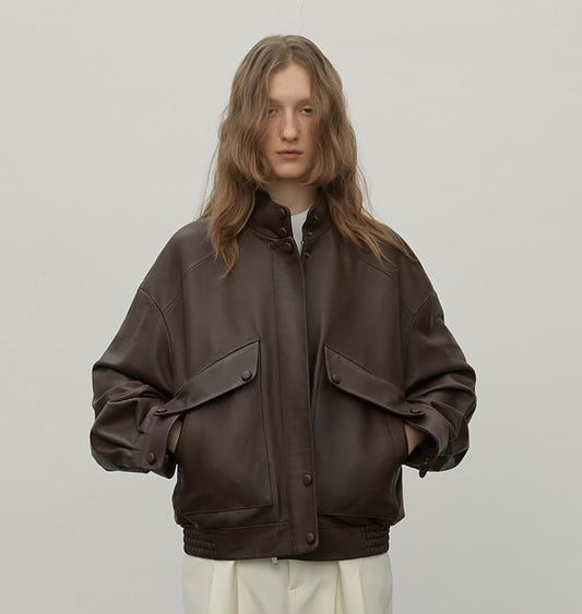 Sheep Leather Motorcycle Short Jacket Loveless Muse