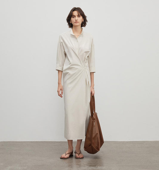 Origami Narrative Wrap Dress