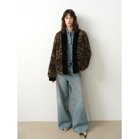 Multiple Stripe Rabbit Jacket