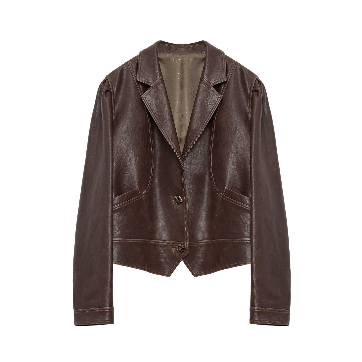 Vintage Old Stories  Waxed Sheepskin Jacket