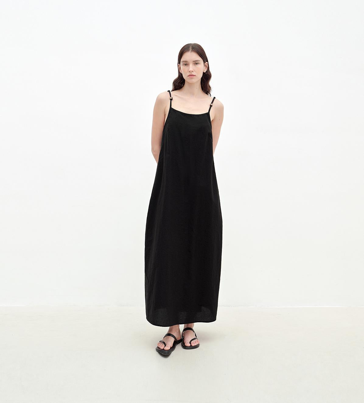 Island Walk Cotton Beaded Sling Dress